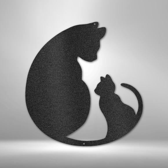 Cat Lover Steel Sign Laser Cut Powder Coated Home & Office Metal Wall Decor Mult